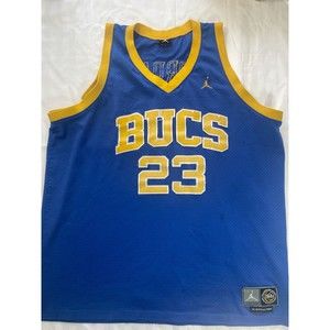 Michael Jordan Laney Bucs High School Jersey Blue Yellow White Sz 3XL 1980 -READ